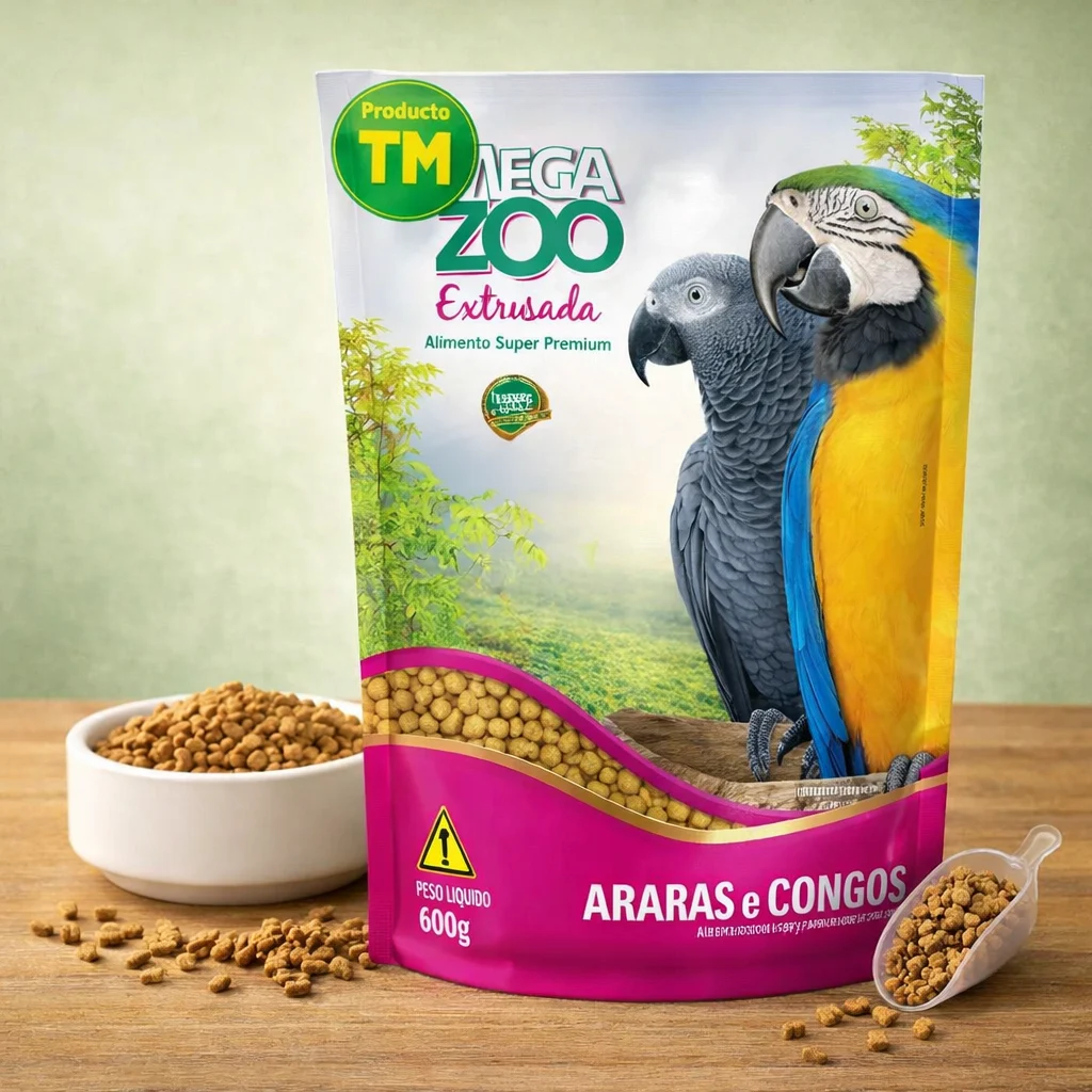 Megazoo Araras e Congos 600g - Producto en Tiempo de Mascotas