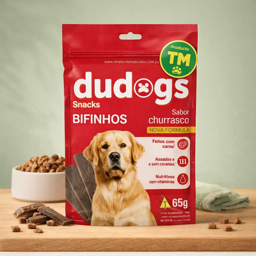 Dudogs Snacks Churrasco 65g - Producto en Tiempo de Mascotas