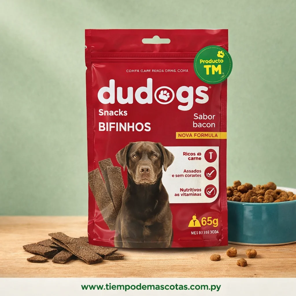 Dudogs Snacks Bacon 65g - Producto en Tiempo de Mascotas