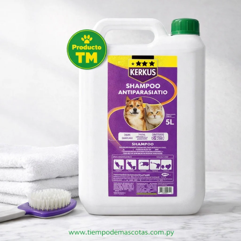 Kerkus Shampoo Antiparasitario 5l - Producto en Tiempo de Mascotas