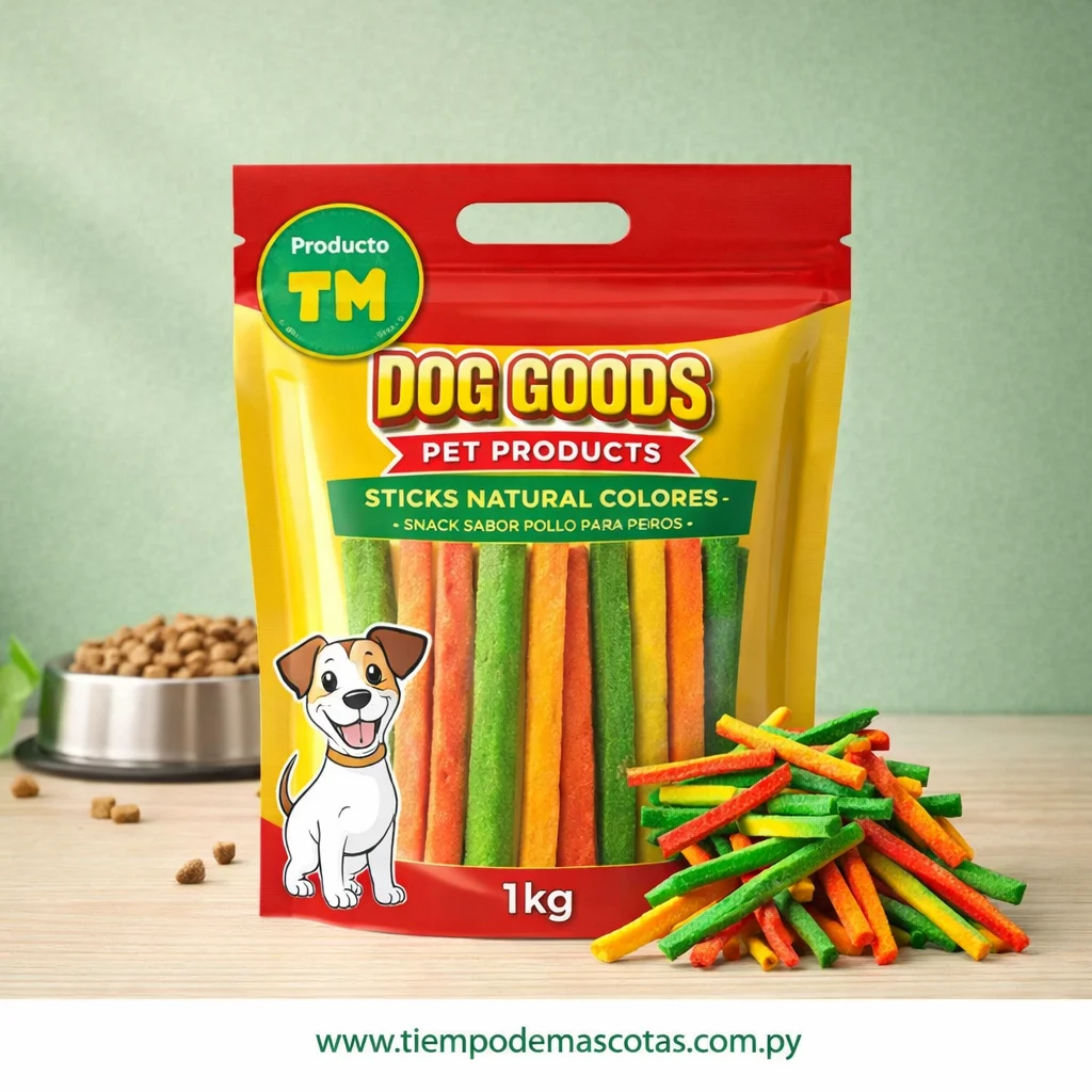 DOG GOODS STICKS NATURAL COLORES 1KG