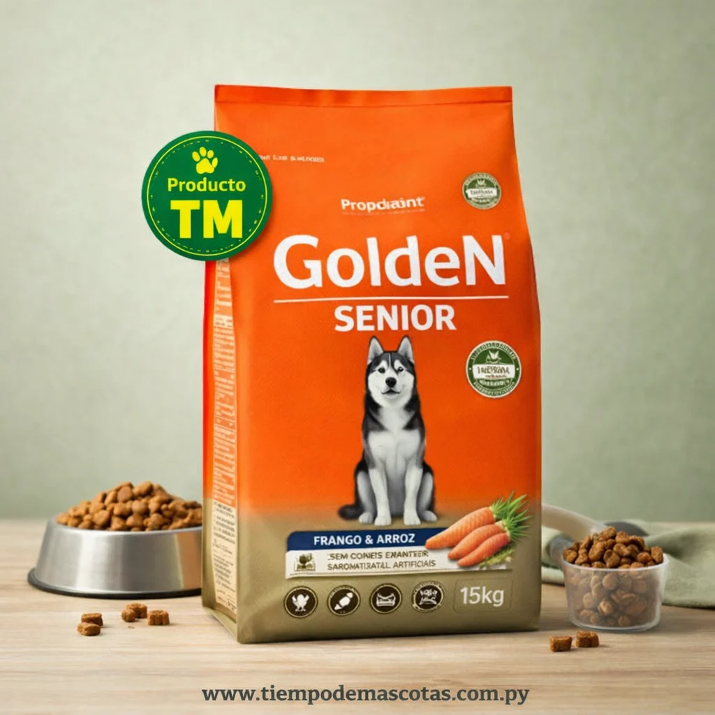 GOLDEN FORMULA perro senior raza mediana/grande 15KG - Producto en Tiempo de Mascotas