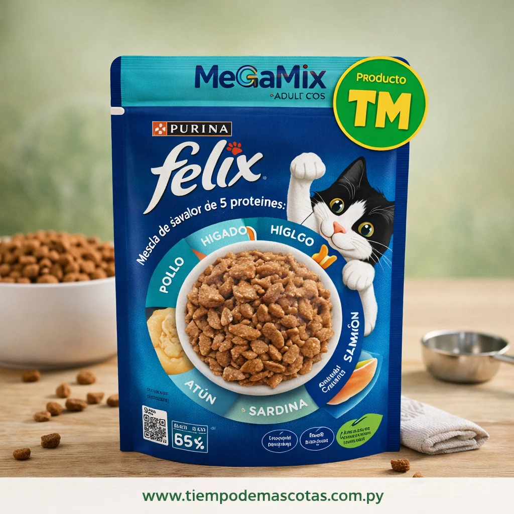 FELIX SACHET GATO ADULTO MEGAMIX - Caja de 15u - Producto en Tiempo de Mascotas