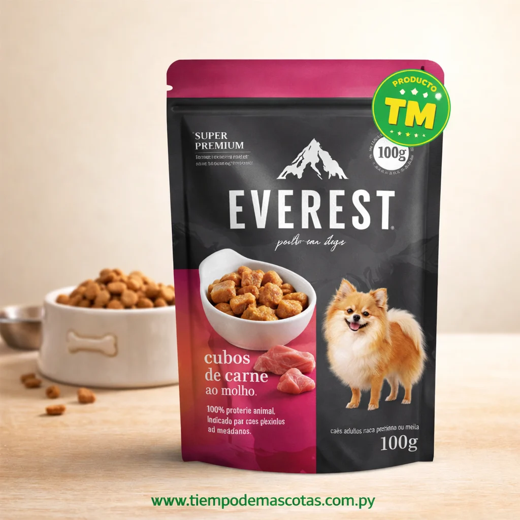 Everest Perro Sachet Adulto RP Carne 100g - Producto en Tiempo de Mascotas