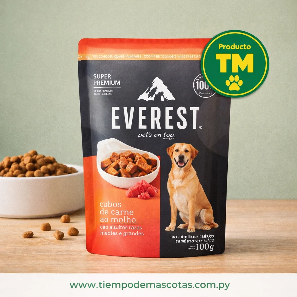 Everest Perro Sachet Adulto Carne 100g - Producto en Tiempo de Mascotas