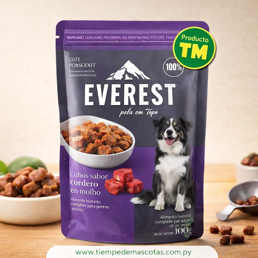 EVEREST PERRO SACHET ADULTO CORDERO 100G - Caja de 18u - Producto en Tiempo de Mascotas
