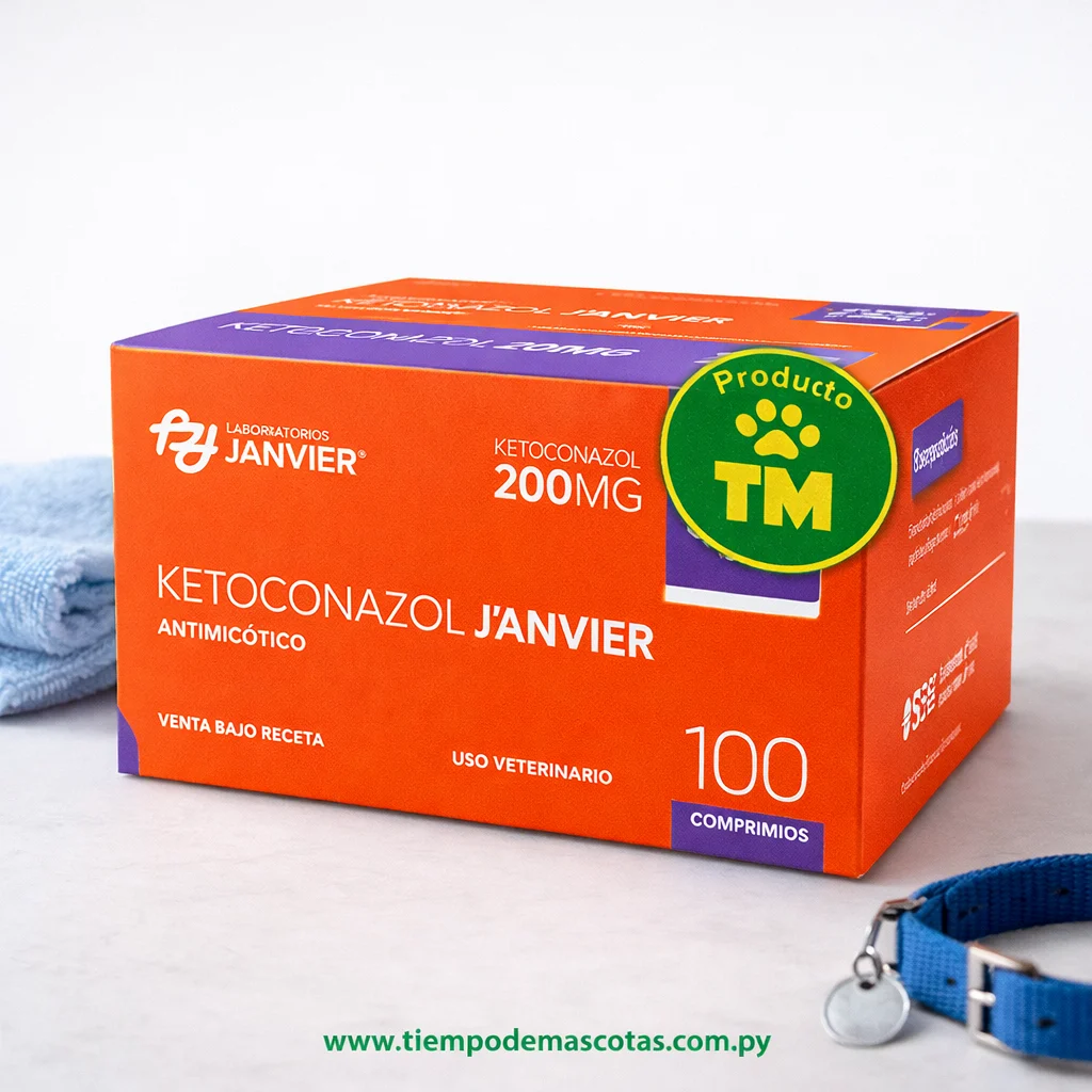 JANVIER KETOCONAZOL 200MG 10COMP - Caja de 10u - Producto en Tiempo de Mascotas