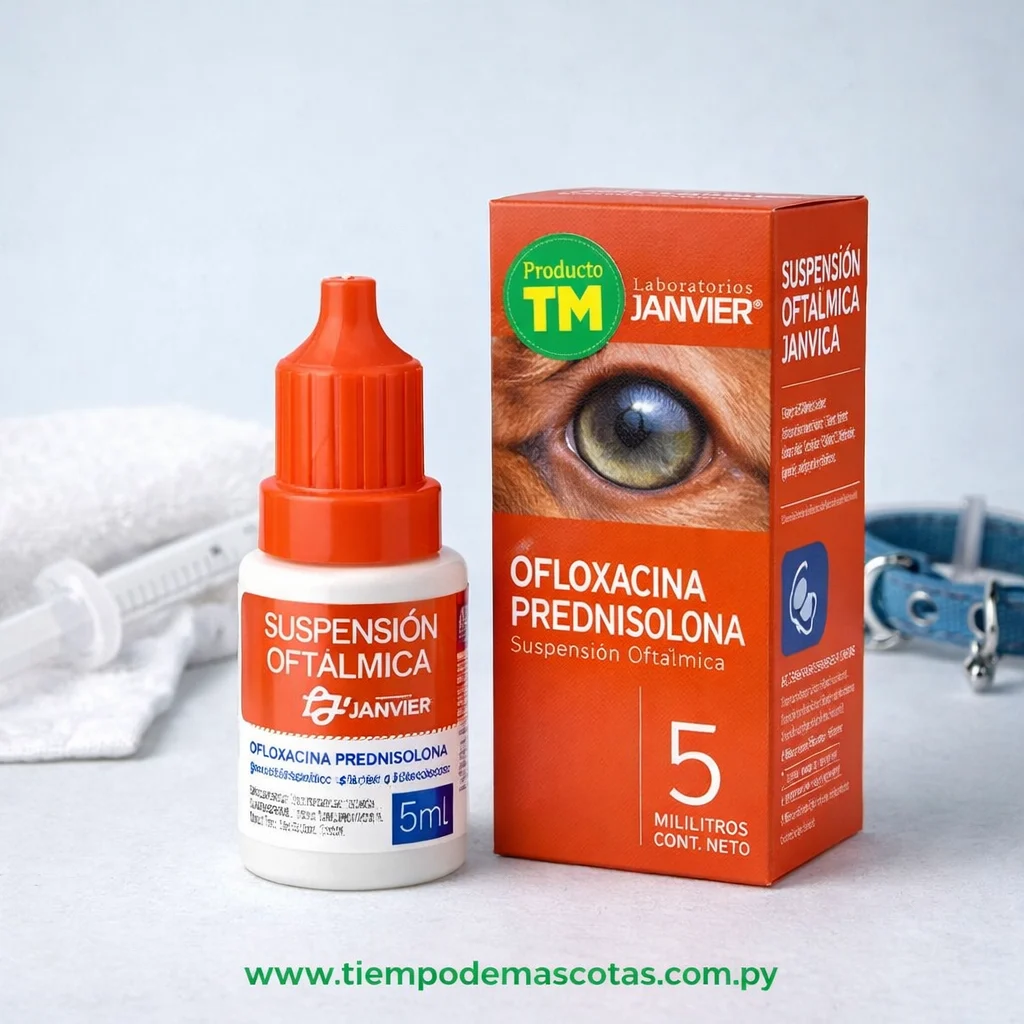 Janvier Ofloxacina Prenisolona 5ml - Producto en Tiempo de Mascotas