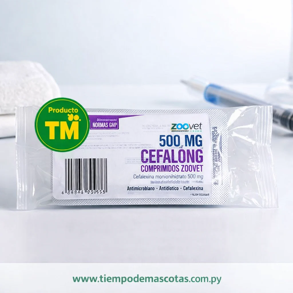 Zoovet Cefalong 500mg 8 Comp - Producto en Tiempo de Mascotas