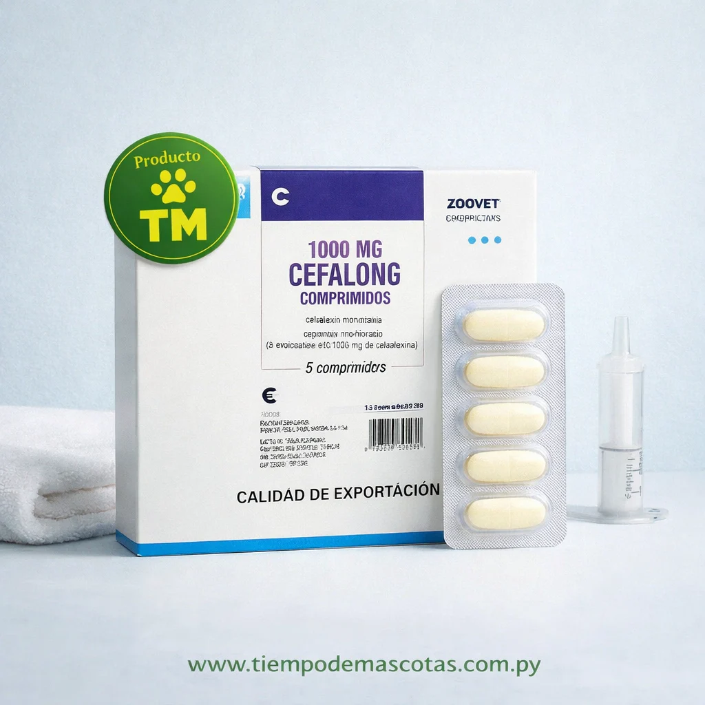 Zoovet Cefalong 1000mg 5 Comp - Producto en Tiempo de Mascotas