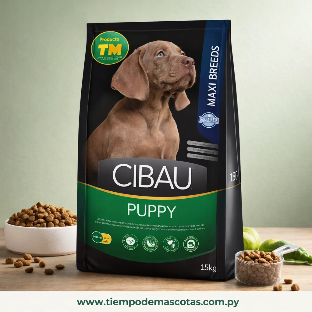 Cibau Puppy Maxi 15kg - Producto en Tiempo de Mascotas
