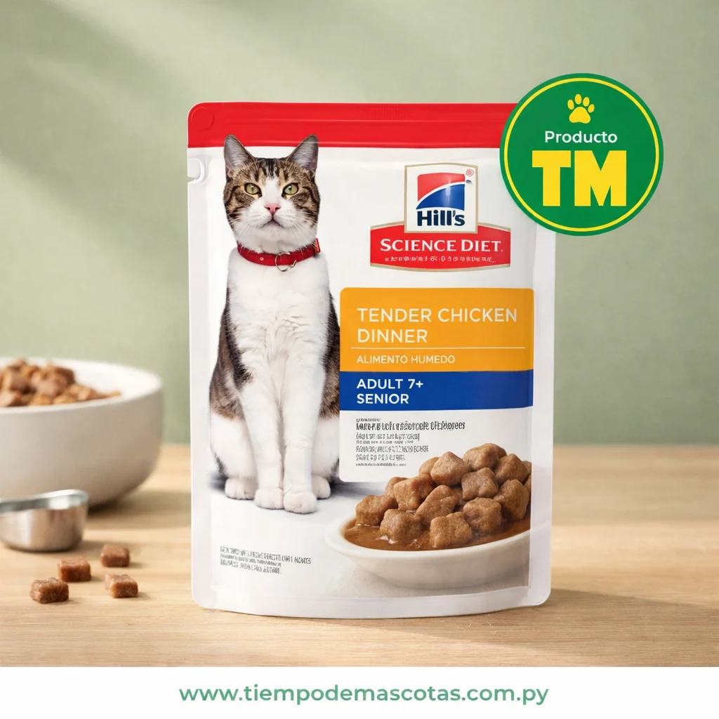Hills Gato Sachet Senior Pollo 80g - Producto en Tiempo de Mascotas