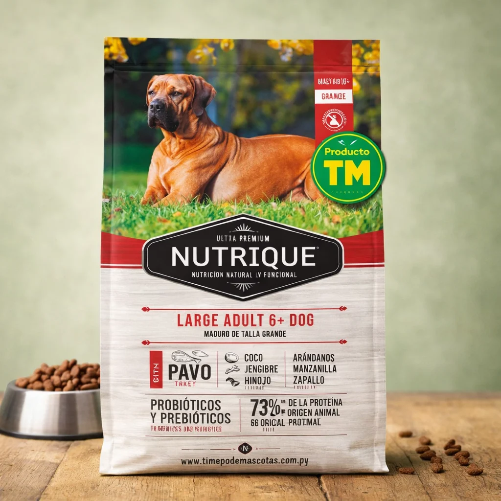 Nutrique Perro Senior 6+ Large 15kg - Producto en Tiempo de Mascotas