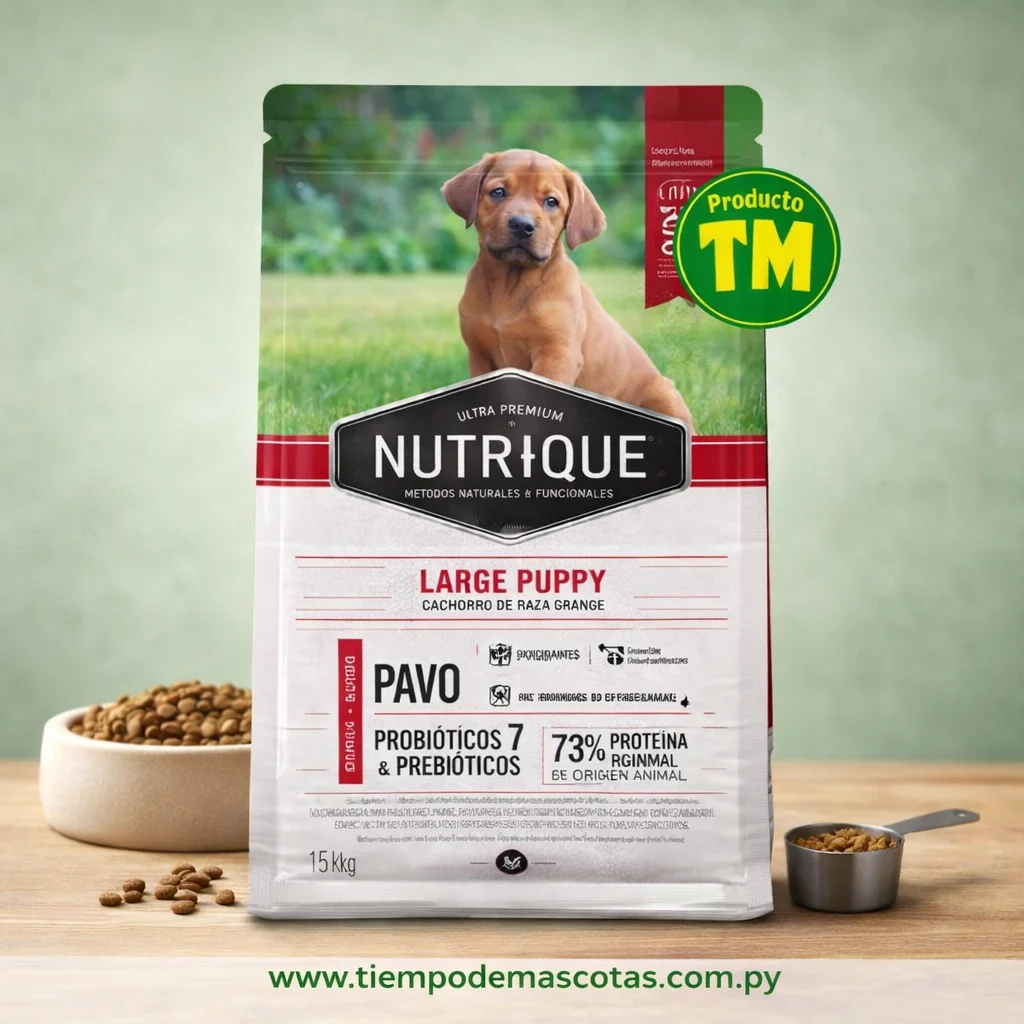 Nutrique Perro Puppy Large 15kg - Producto en Tiempo de Mascotas