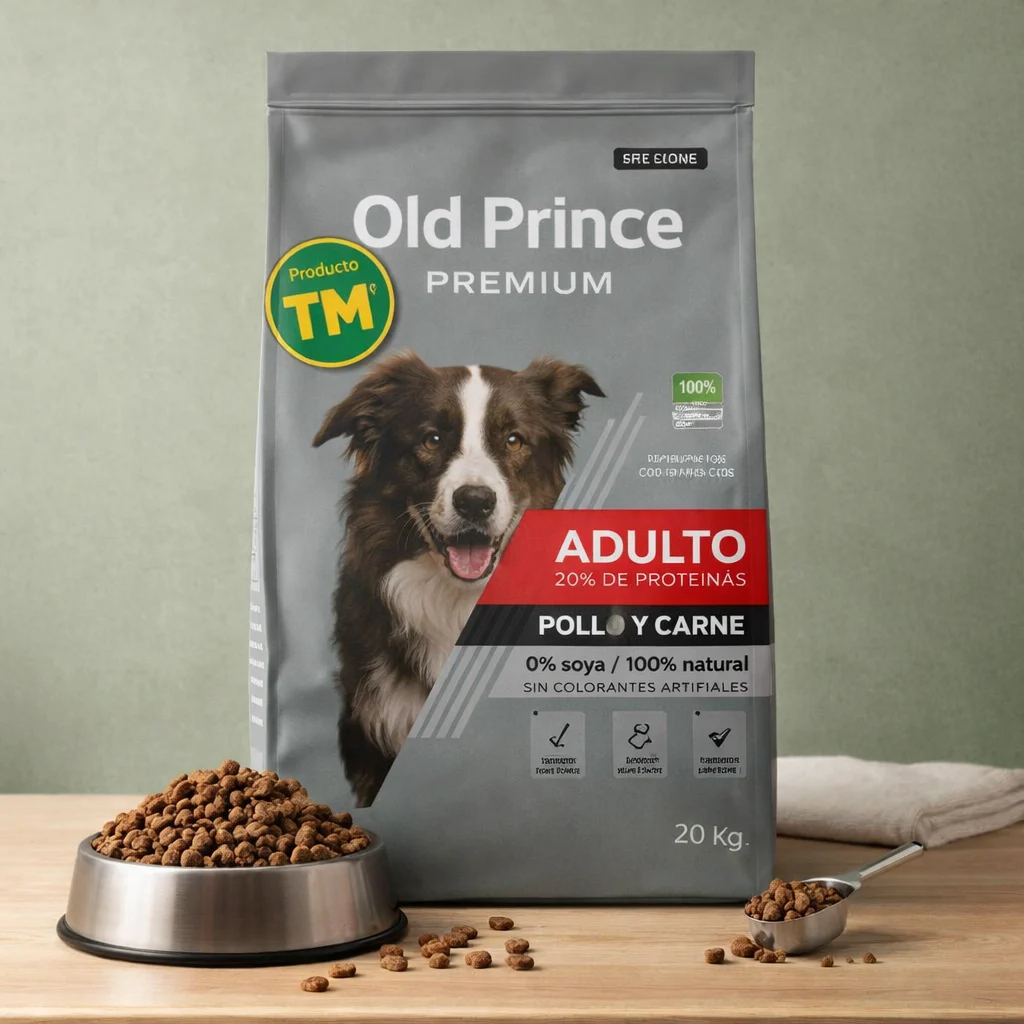 Old Prince Prem Perro Adulto Pollo Carne 20kg - Producto en Tiempo de Mascotas