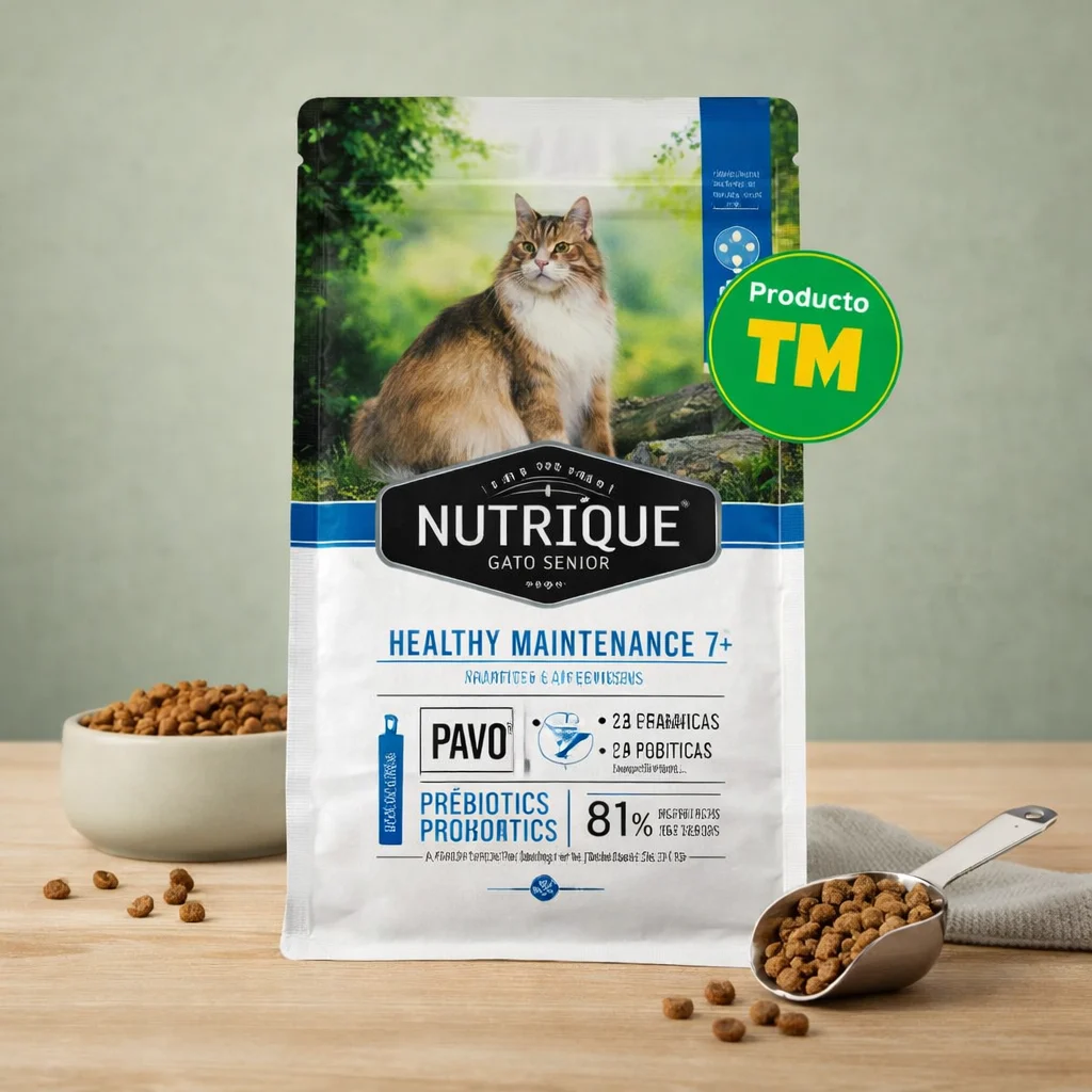 Nutrique Gato Senior 7+ 2kg - Producto en Tiempo de Mascotas