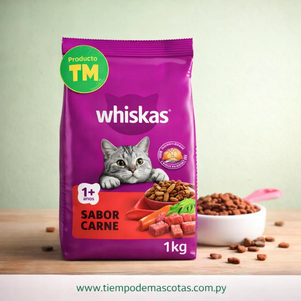 Whiskas Adulto Carne 1kg - Producto en Tiempo de Mascotas