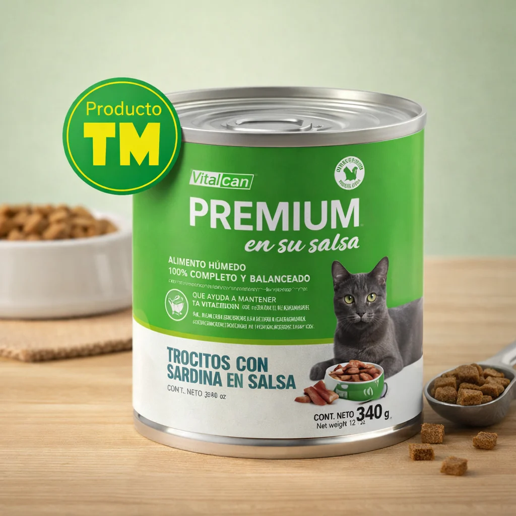 Vitalcan Premium Gato Pate Kitten Pollo 340g - Producto en Tiempo de Mascotas