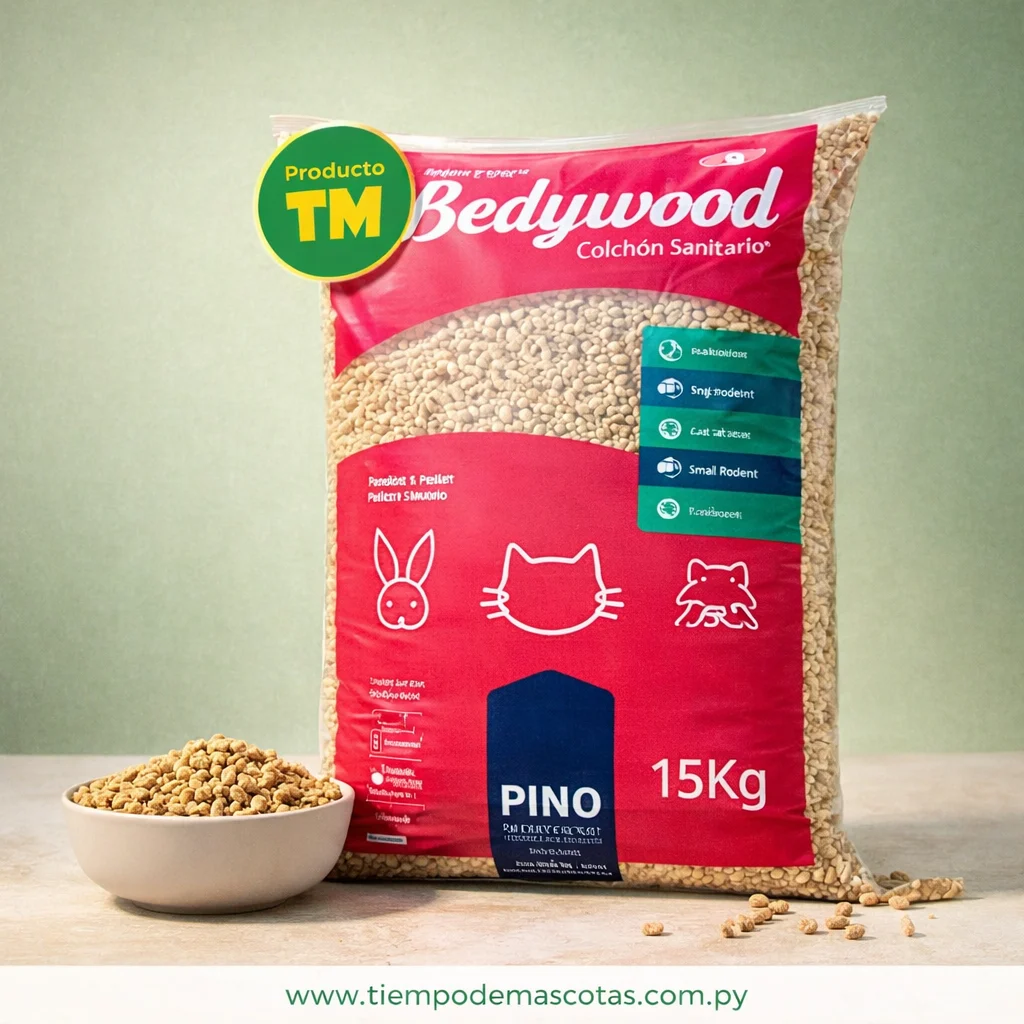 Bedywood Pellet Sanitario 15kg - Producto en Tiempo de Mascotas