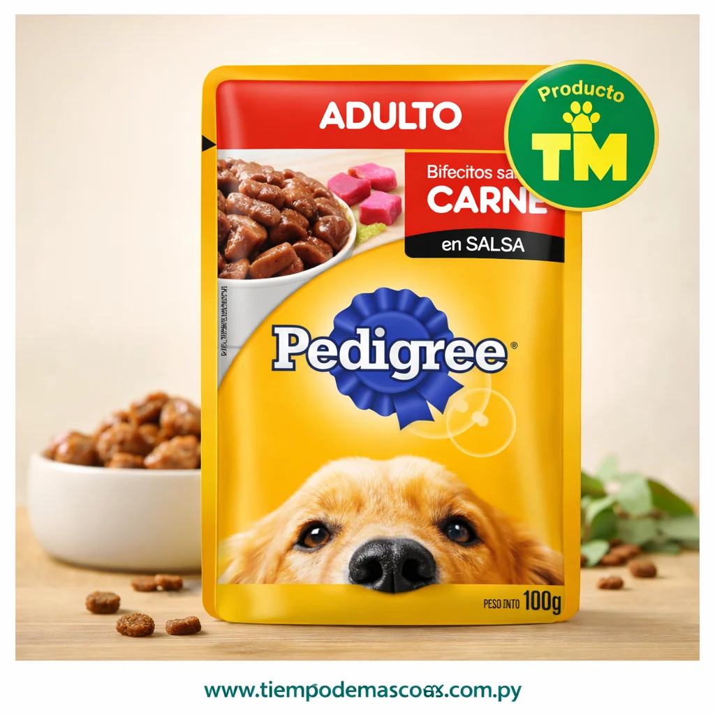 Pedigree Sachet Adulto Carne 100g - Producto en Tiempo de Mascotas