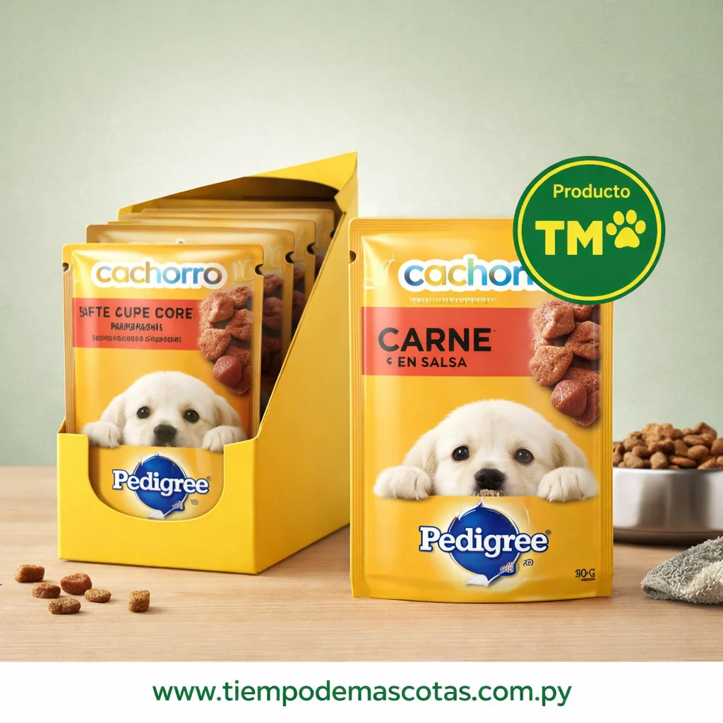 PEDIGREE SACHET CACHORRO CARNE 100G - Caja de 12u - Producto en Tiempo de Mascotas