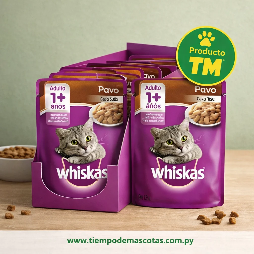 WHISKAS SACHET ADULTO PAVO - Caja de 12u