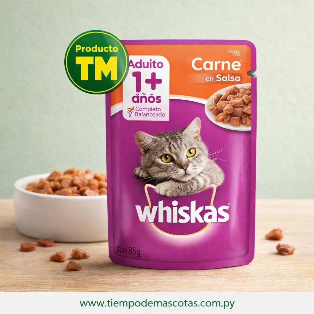 Whiskas Sachet Adulto Carne - Producto en Tiempo de Mascotas