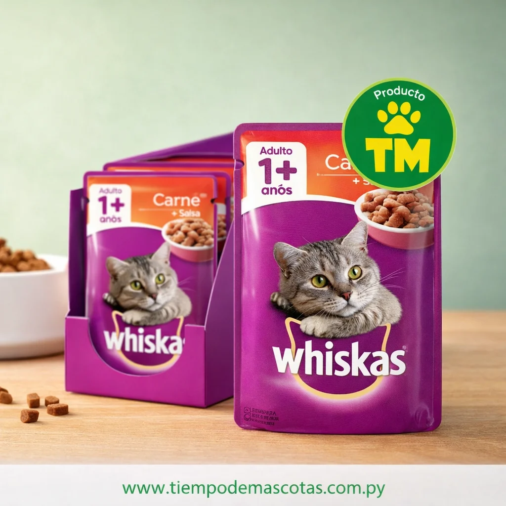 WHISKAS SACHET ADULTO CARNE - Caja de 12u