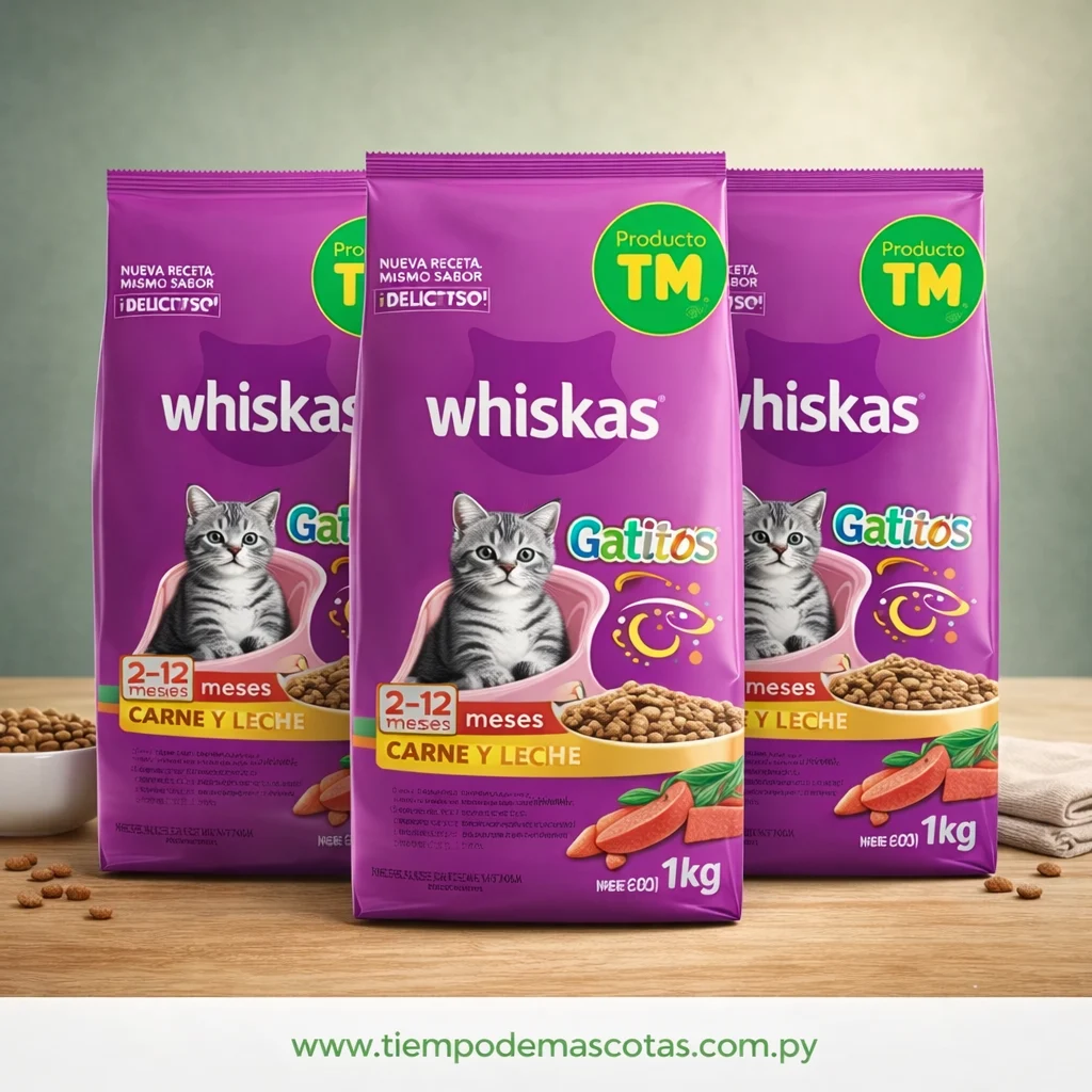 WHISKAS GATITO 1KG - Caja de 3u - Producto en Tiempo de Mascotas