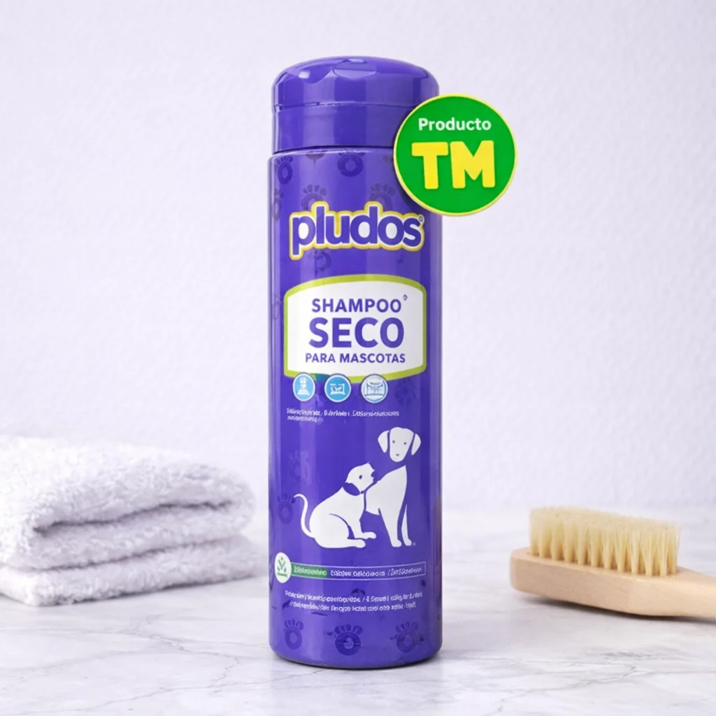 Pludos Shampoo Seco 120g - Producto en Tiempo de Mascotas