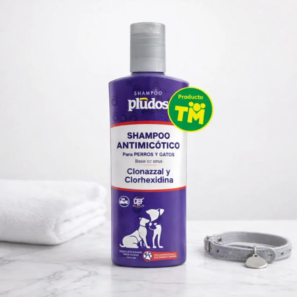 Pludos Shampoo Antimicotico 300ml - Producto en Tiempo de Mascotas