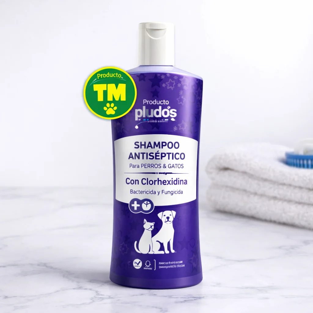 Pludos Shampoo Antiseptico 300ml - Producto en Tiempo de Mascotas