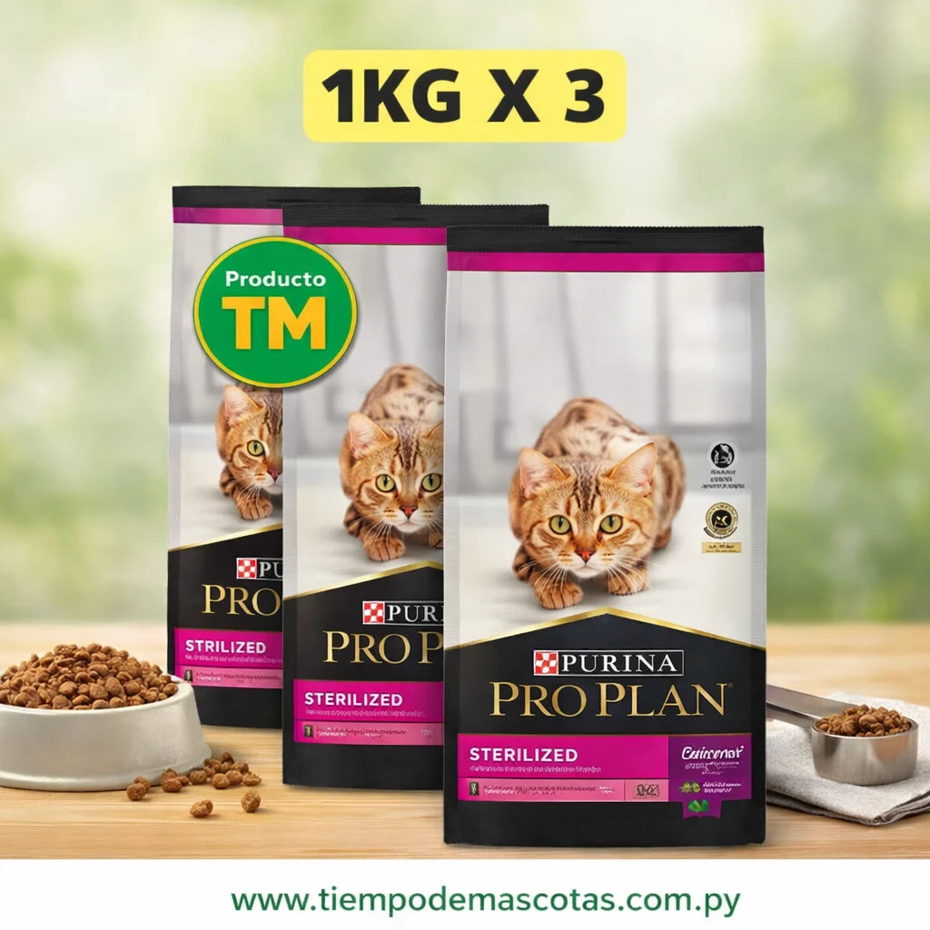 PROPLAN GATO ESTERILIZADO 1KG - Caja de 3u