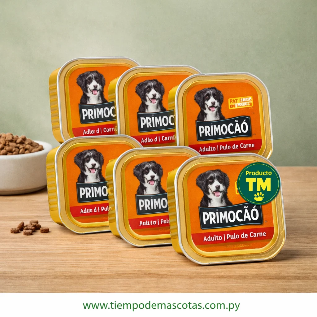 PRIMOCAO PATE ADULTO CARNE 300G - Caja de 6u - Producto en Tiempo de Mascotas
