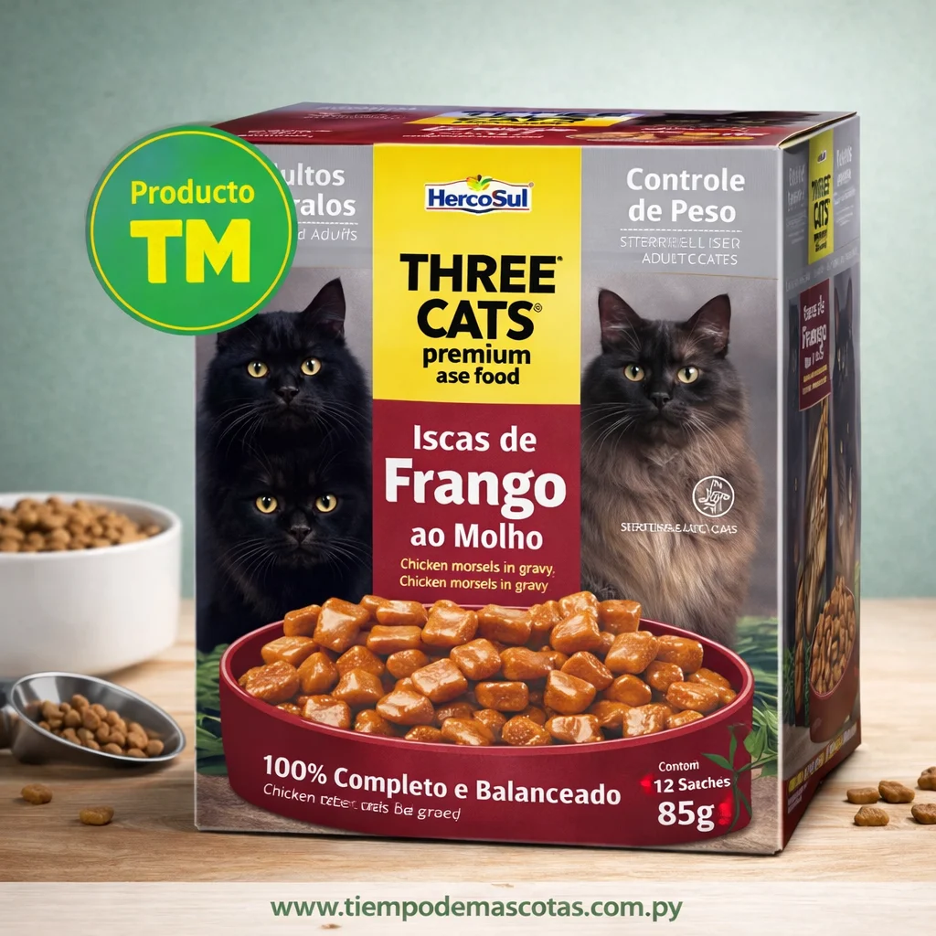 THREECATS SACHET ADULTO CAST 85G - Caja de 12u