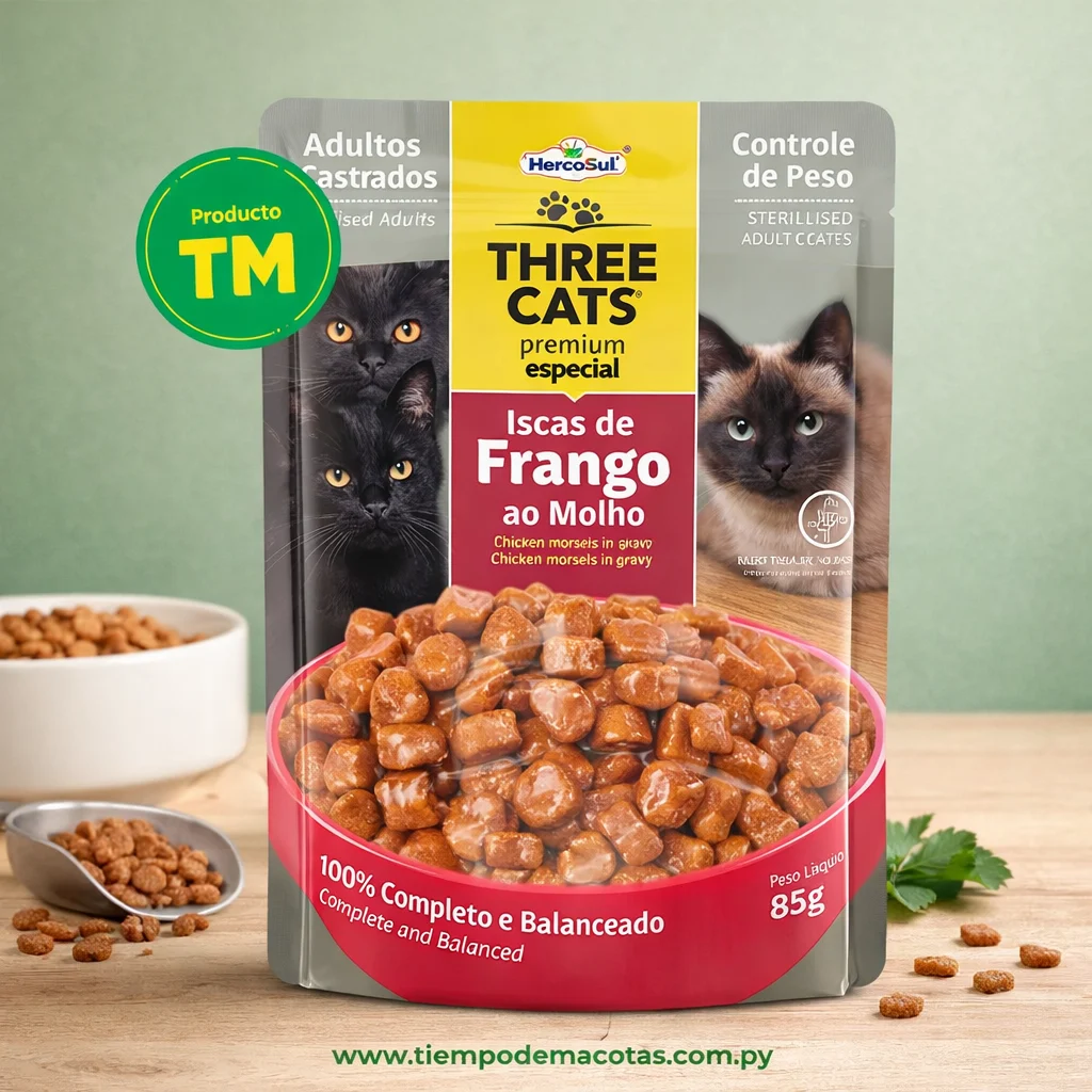 Threecats Sachet Adulto Cast 85g - Producto en Tiempo de Mascotas