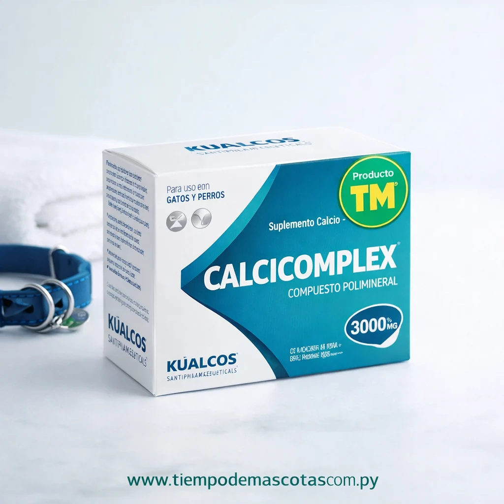 KUALCOS CALCICOMPLEX 3000MG 6COMP - Caja de 5u - Producto en Tiempo de Mascotas