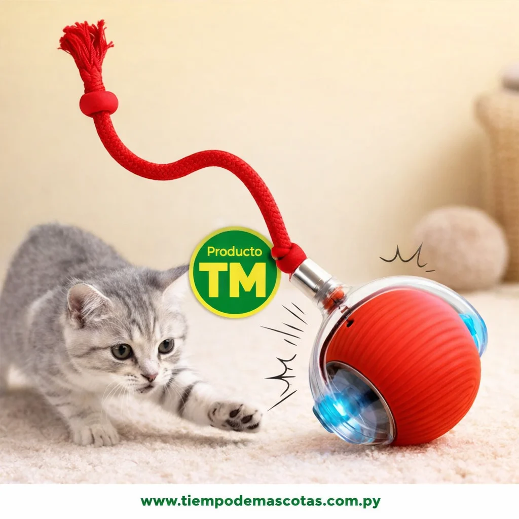 Pelota Inteligente Gato C/Luz y Mov Paris Pet - Producto en Tiempo de Mascotas
