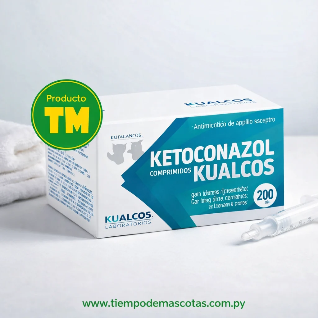 KUALCOS KETOCONAZOL 200MG 10COMP - Caja de 5u - Producto en Tiempo de Mascotas