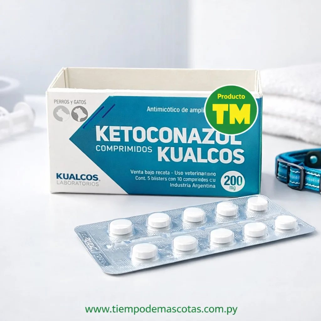 Kualcos Ketoconazol 200mg 10Comp - Producto en Tiempo de Mascotas
