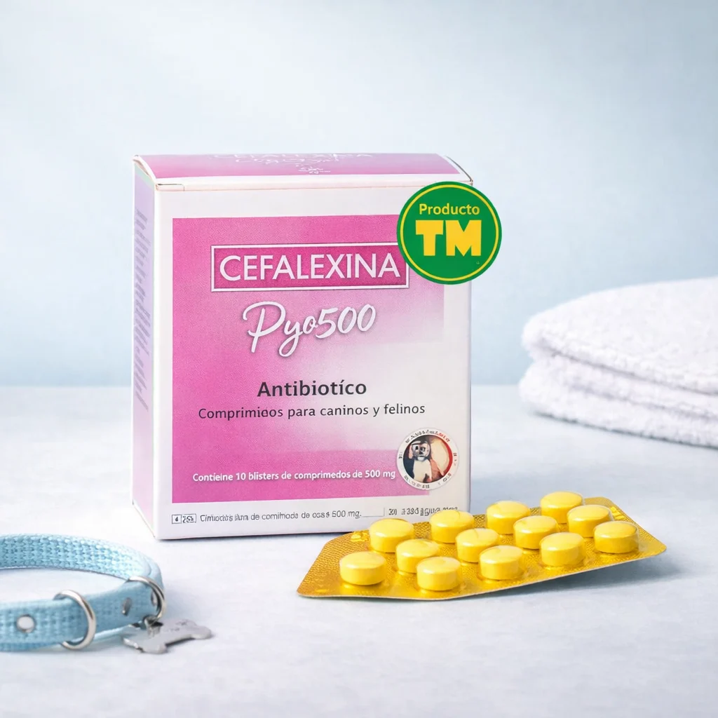 Cefalexina Pyo 500 Blister 10Comp - Producto en Tiempo de Mascotas
