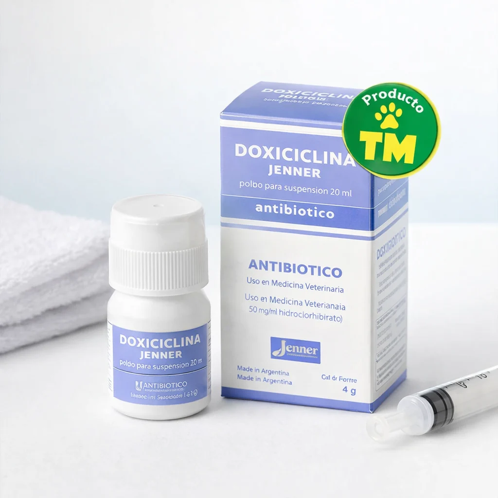 Jenner Doxiciclina Polvo 4g - Producto en Tiempo de Mascotas