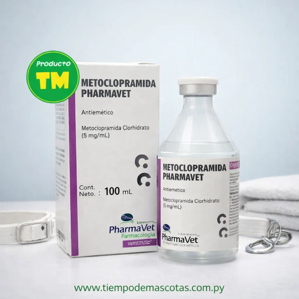 Pharmavet Metoclopramida Inyectable 100ml - Producto en Tiempo de Mascotas