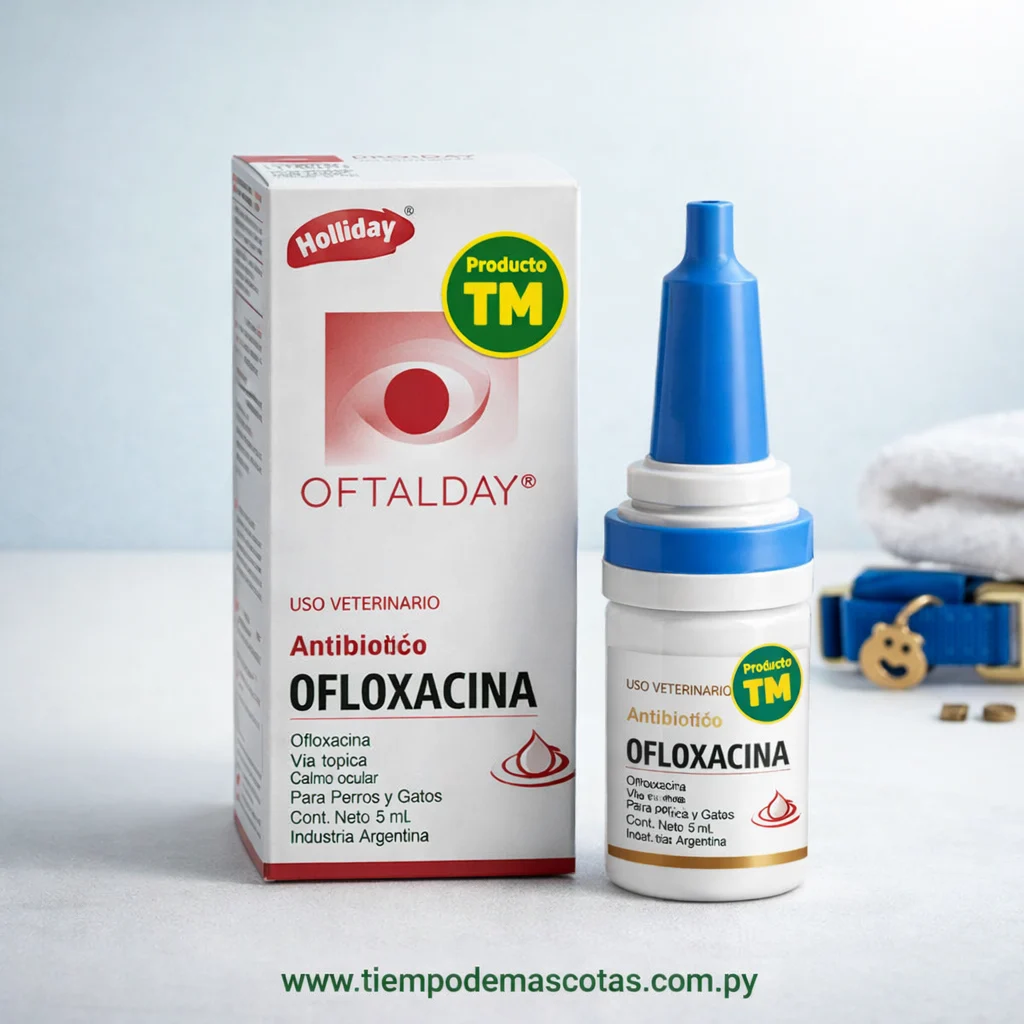 Holliday Ofloxacina Oftalday Gotas 5ml - Producto en Tiempo de Mascotas