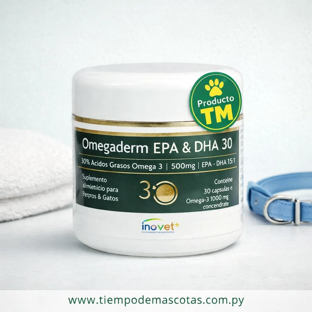 Omegaderm 30% 1000mg 30 Capsulas - Producto en Tiempo de Mascotas