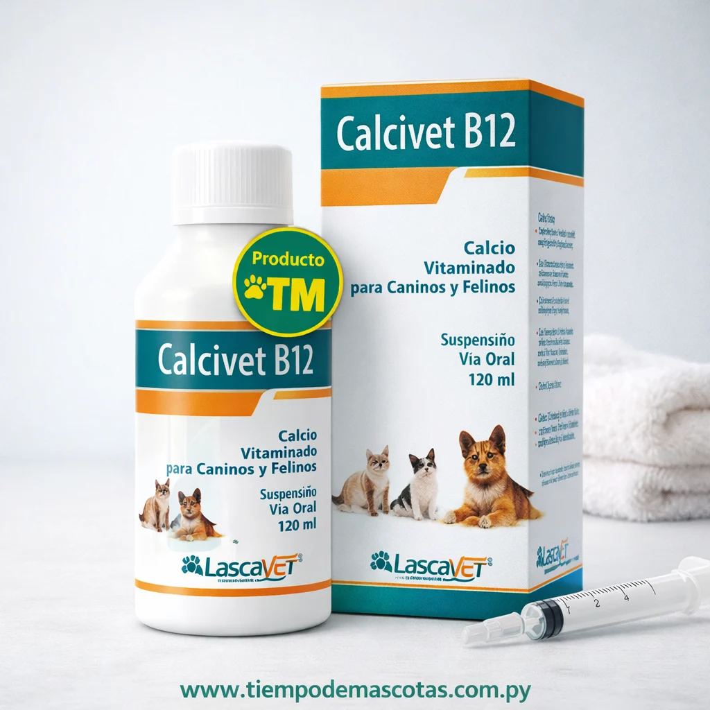 Lascavet Calcivet B12 120ml - Producto en Tiempo de Mascotas