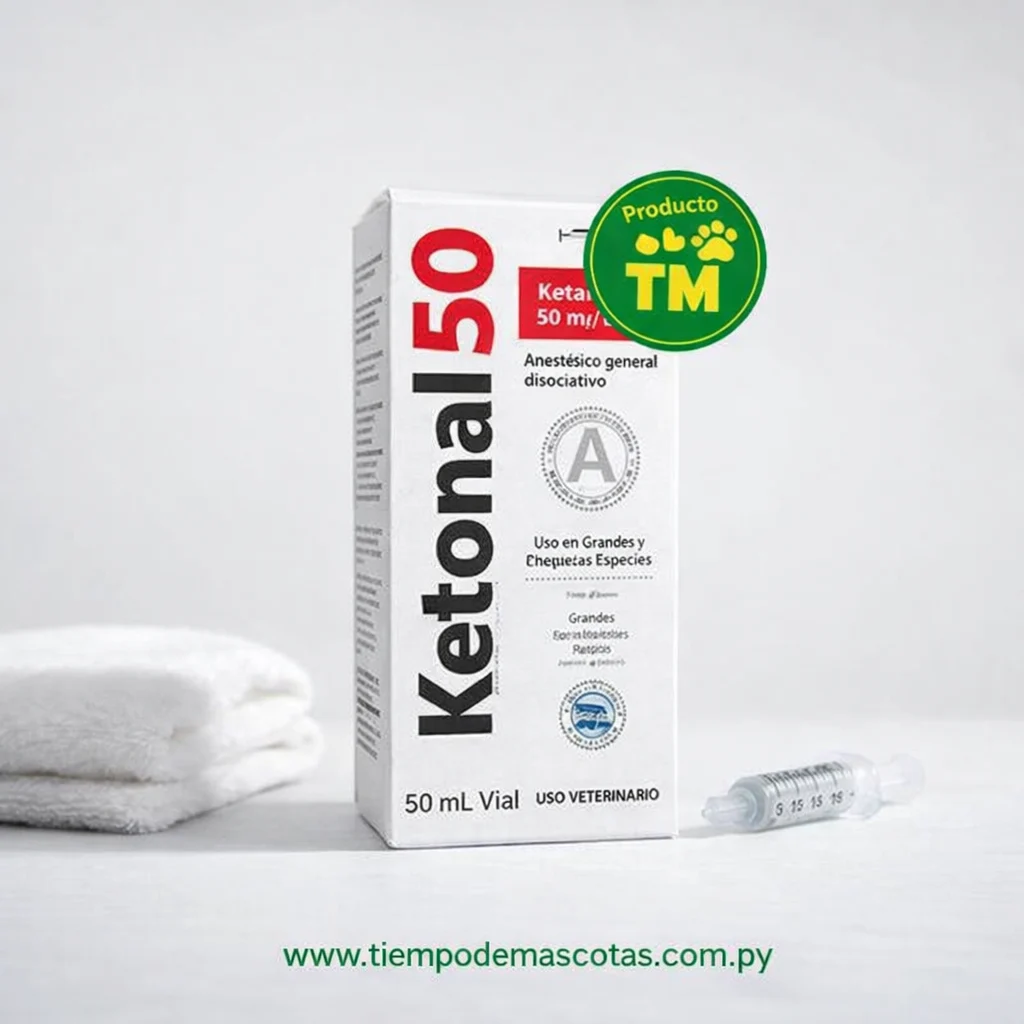 KETONAL 50 inyectable 50ml - Producto en Tiempo de Mascotas
