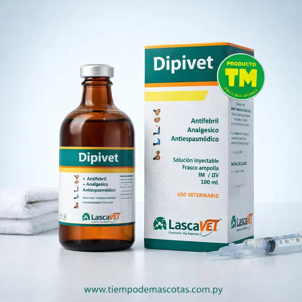 Lascavet Dipivet Inyectable 100ml - Producto en Tiempo de Mascotas