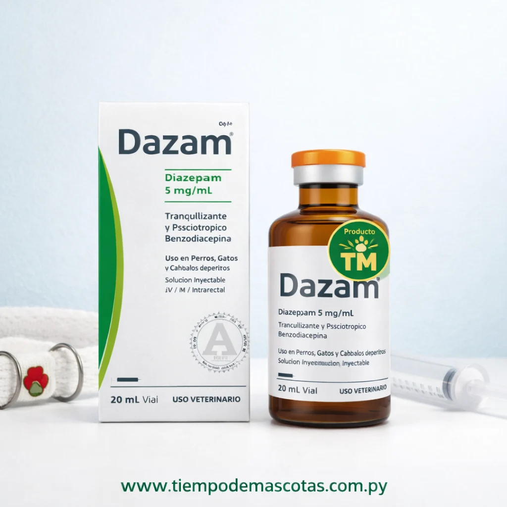 Dazam Inyectable 20ml - Producto en Tiempo de Mascotas