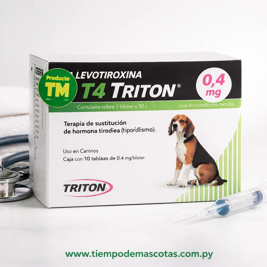 T4 Triton Levotiroxina 0.4mg Blister 10Comp - Producto en Tiempo de Mascotas